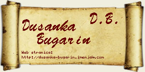 Dušanka Bugarin vizit kartica